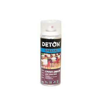 Грунт-эмаль для пластика Белый, "DETON Special" - Аэрозоль 520  ml